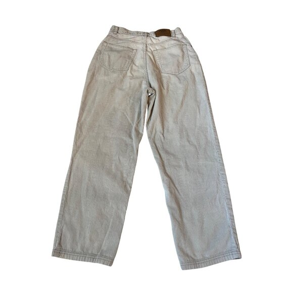 Route 66 Beige Corduroy Pants Women's Size 10 Relaxed Fit Straight Leg High Rise - Picture 6 of 7